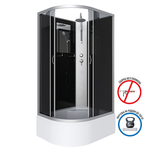 Душевая кабина Niagara Classic NG-2510-14RBKT (1200х800х2100) высокий поддон (40см) стекло тонированное 25101434RBKT Душевая кабина Niagara Classic NG-2510-14RBKT (1200х800х2100) высокий поддон (40см) стекло тонированное 25101434RBKT