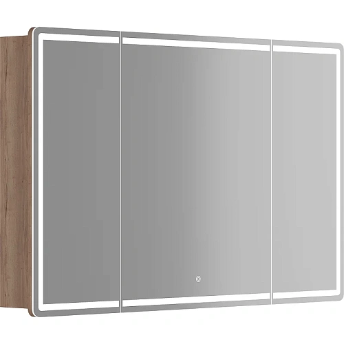 Зеркальный шкаф Sancos Mirror MI120EG 1190x150х740 мм, с LED подсветкой, дуб галифакс натуральный Зеркальный шкаф Sancos Mirror MI120EG 1190x150х740 мм, с LED подсветкой, дуб галифакс натуральный