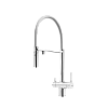 Смеситель для кухни SANCOS Imola SC4010CHwh с возможностью подключения фильтра, хром с белым изливом Смеситель для кухни SANCOS Imola SC4010CHwh с возможностью подключения фильтра, хром с белым изливом