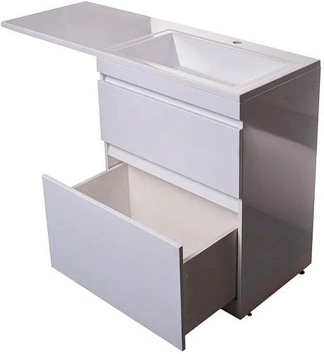 Тумба под раковину Style Line Даллас 130, Люкс белая, PLUS СС-00000557 Тумба под раковину Style Line Даллас 130, Люкс белая, PLUS СС-00000557