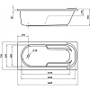 Акриловая ванна BERGES LUMBO 160x75 050002 Акриловая ванна BERGES LUMBO 160x75 050002