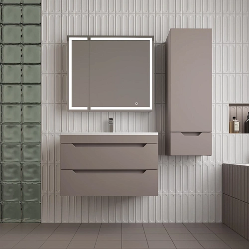 Тумба под раковину Style Line Остин 80 см ЛС-00002406 подвесная, тауп темный Тумба под раковину Style Line Остин 80 см ЛС-00002406 подвесная, тауп темный