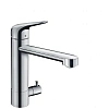 Смеситель для кухни Hansgrohe 180, с запорным вентилем, 1jet 71813000, хром
