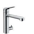 Смеситель для кухни Hansgrohe 180, с запорным вентилем, 1jet 71813000, хром Смеситель для кухни Hansgrohe 180, с запорным вентилем, 1jet 71813000, хром