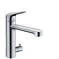Смеситель для кухни Hansgrohe 180, с запорным вентилем, 1jet 71813000, хром Смеситель для кухни Hansgrohe 180, с запорным вентилем, 1jet 71813000, хром