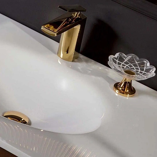 Смеситель для раковины Boheme Venturo золото 381 Смеситель для раковины Boheme Venturo золото 381