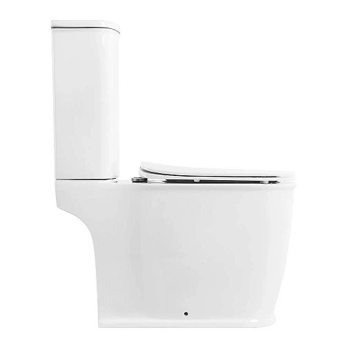 Унитаз напольный BelBagno PRADO BB10150CP/BB10150SC безободковый с сиденьем Унитаз напольный BelBagno PRADO BB10150CP/BB10150SC безободковый с сиденьем