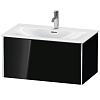 Картинка анонса товара «тумба под раковину duravit xsquare xs422404040 подвесная 81 см черный глянцевый»