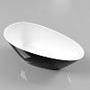 Картинка анонса товара «ванна из искусственного камня whitecross spinel c 150x70 (черный/белый глянец) искусственный камень  0211.150070.10100»