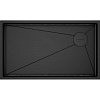 Картинка анонса товара «кухонная мойка paulmark next-skew 74 uni, pm887444-gm, вороненая сталь,740х440мм 1,2мм»