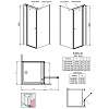 Душевая дверь Radaway EOS II KDJ 3799423-01R 110 см прозрачное стекло R Душевая дверь Radaway EOS II KDJ 3799423-01R 110 см прозрачное стекло R