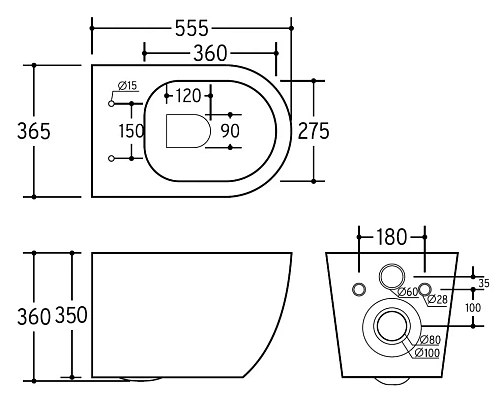 Унитаз подвесной CHARUS BLACK ESTELLA RIMLESS EWC700-121B безободковый, c легкосъемным сиденьем, с функцией микролифт Унитаз подвесной CHARUS BLACK ESTELLA RIMLESS EWC700-121B безободковый, c легкосъемным сиденьем, с функцией микролифт