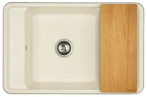 Кухонная мойка Aquaton Беллис 78 1A725032BS240 из литого мрамора, жемчуг Кухонная мойка Aquaton Беллис 78 1A725032BS240 из литого мрамора, жемчуг