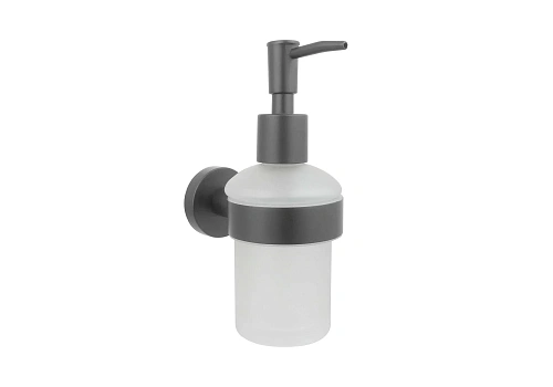 Дозатор жидкого мыла Aquatek ВЕГА AQ4005BGM оружейная сталь Дозатор жидкого мыла Aquatek ВЕГА AQ4005BGM оружейная сталь