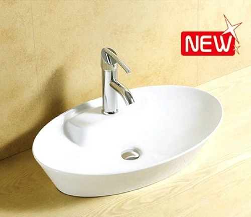 Раковина CeramaLux 9398 накладная, белый Раковина CeramaLux 9398 накладная, белый