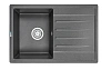 Кухонная мойка Granula 7602, ГРАФИТ, СтандАРТ кварц 760х500