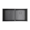 Кухонная мойка Omoikiri Taki 86-2-U/IF-GM нерж.сталь/вороненая сталь 4993793