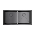 Кухонная мойка Omoikiri Taki 86-2-U/IF-GM нерж.сталь/вороненая сталь 4993793 Кухонная мойка Omoikiri Taki 86-2-U/IF-GM нерж.сталь/вороненая сталь 4993793