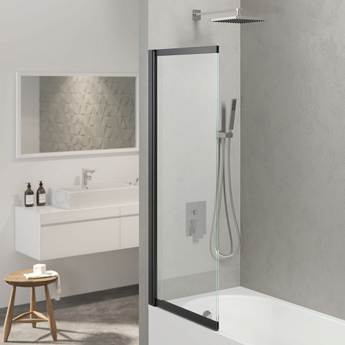 Шторка на ванну BERGES RIVER S Slider Black 980 065015 Шторка на ванну BERGES RIVER S Slider Black 980 065015