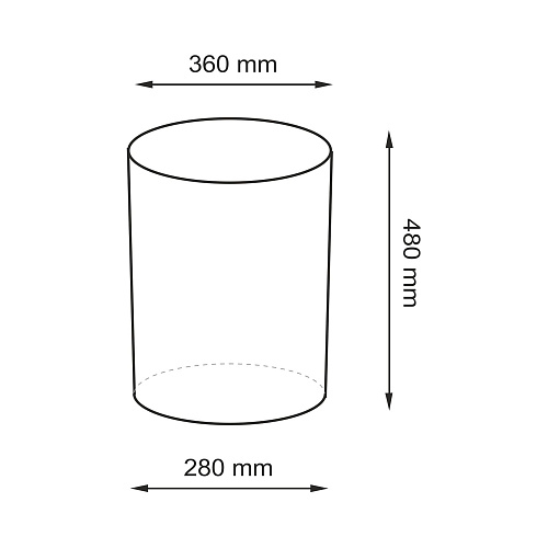 Корзина для белья WasserKRAFT Bever WB-240-M коричневый Корзина для белья WasserKRAFT Bever WB-240-M коричневый