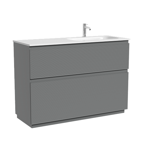 Тумба под раковину SANCOS Folk Floor FL120FRES правая 1190х445х850 Ergraut soft, напольная Тумба под раковину SANCOS Folk Floor FL120FRES правая 1190х445х850 Ergraut soft, напольная