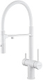Смеситель для кухни Paulmark MAGNETO Starke, Ma213118-431TW, с гибким изливом, белый под фильтр Смеситель для кухни Paulmark MAGNETO Starke, Ma213118-431TW, с гибким изливом, белый под фильтр
