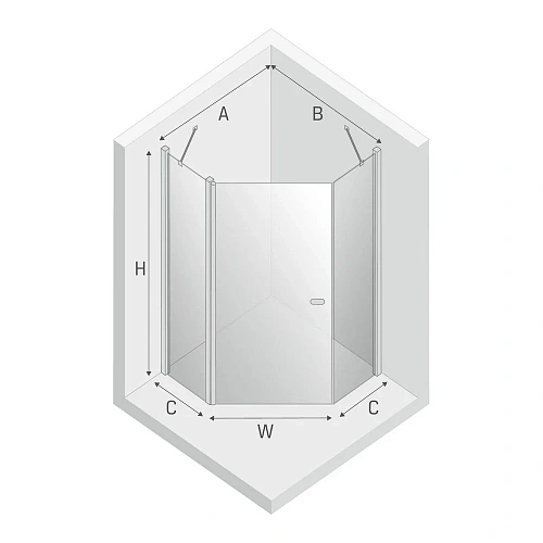 Душевой уголок NEW TRENDY NEW SOLEO BLACK 90x90x195 K-0613 (черный) Душевой уголок NEW TRENDY NEW SOLEO BLACK 90x90x195 K-0613 (черный)