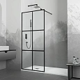 Душевая перегородка RGW Walk In WA-111B 800 мм 411011108-84 черный, Easy Clean Душевая перегородка RGW Walk In WA-111B 800 мм 411011108-84 черный, Easy Clean