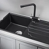Кухонная мойка Granula 8601, ЧЁРНЫЙ, кварц 860х500 Кухонная мойка Granula 8601, ЧЁРНЫЙ, кварц 860х500