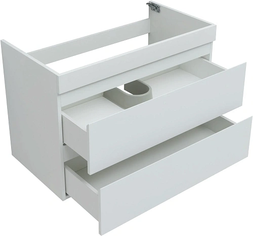 Тумба под раковину Aquanet Нота New 90 белый глянец 00335419 подвесная Тумба под раковину Aquanet Нота New 90 белый глянец 00335419 подвесная