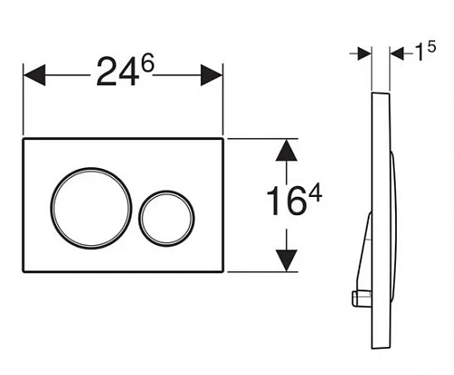 Клавиша смыва Geberit Sigma 20 115.882.JT.1 (не остаются отпечатки пальцев) Клавиша смыва Geberit Sigma 20 115.882.JT.1 (не остаются отпечатки пальцев)
