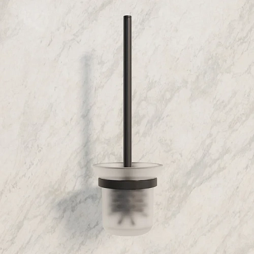 Ершик для унитаза IDDIS Sena SENSBG0i47 черный матовый, матовое стекло Ершик для унитаза IDDIS Sena SENSBG0i47 черный матовый, матовое стекло