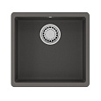 Кухонная мойка Lemark SINARA 440-U встраиваемая снизу из кварцгранита, серый шелк 9910071