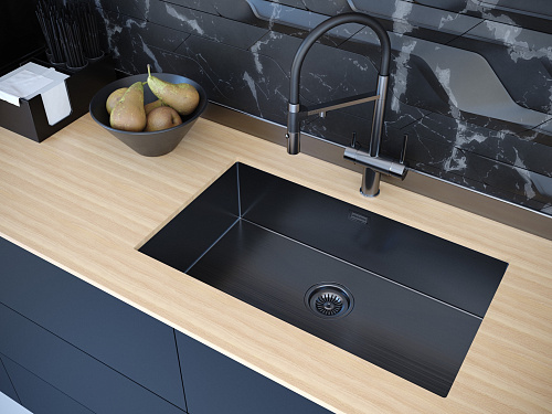 Смеситель для кухни Paulmark Gravity вороненая сталь Gr213888-GM Смеситель для кухни Paulmark Gravity вороненая сталь Gr213888-GM