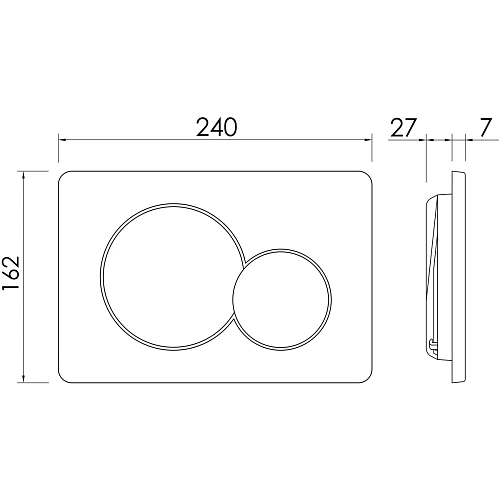 Клавиша смыва Ceramica Nova Balance Sphere CN12-003W белый Клавиша смыва Ceramica Nova Balance Sphere CN12-003W белый