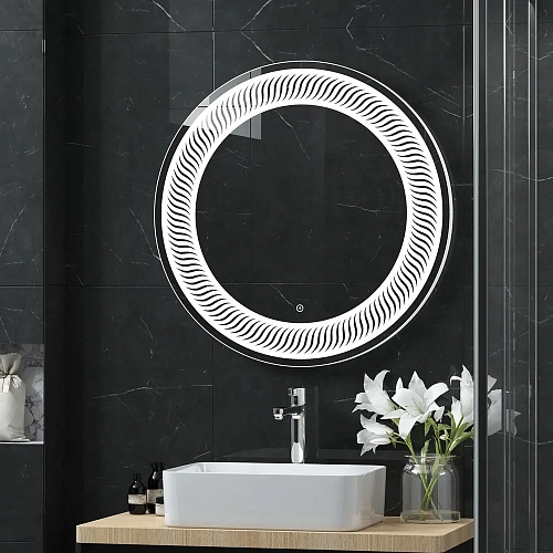 Зеркало DIWO Тула 77 с подсветкой, круглое, сенсорное управление 543690 Зеркало DIWO Тула 77 с подсветкой, круглое, сенсорное управление 543690