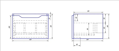 Тумба под раковину DREJA TINY, 50 см, подвесная, 1 ящик, белый глянец 99.1901 Тумба под раковину DREJA TINY, 50 см, подвесная, 1 ящик, белый глянец 99.1901