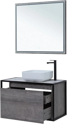 Тумба под раковину Aquanet Nova Lite Loft 90 R дуб рошелье 00261655 Тумба под раковину Aquanet Nova Lite Loft 90 R дуб рошелье 00261655