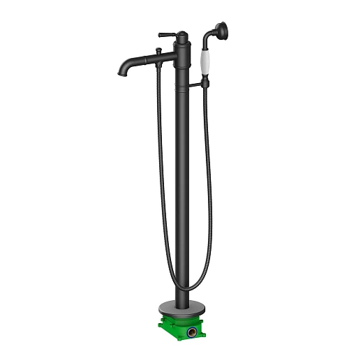 Смеситель для ванны Timo Arisa 5300/03Y-CR напольный черный Смеситель для ванны Timo Arisa 5300/03Y-CR напольный черный