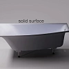 Ванна из искусственного камня Astra-Form Скат 01010082 левая, Solid Surface 1700х750х500 Ванна из искусственного камня Astra-Form Скат 01010082 левая, Solid Surface 1700х750х500