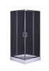 Душевой уголок Taliente 90x90x195см, квадратный, раздвижной, прозр.стекло 6мм, хром.профиль TA-09092-1CP