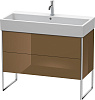Картинка анонса товара «тумба под раковину duravit xsquare xs447606161 напольная 98 см коричнево-оливковый глянцевый»