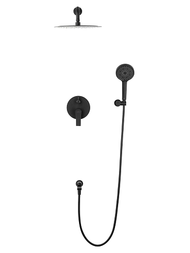 Душевая система Wonzon & Woghand BRILLIANT встраиваемая, черный матовый (WW-88939079-MB) Душевая система Wonzon & Woghand BRILLIANT встраиваемая, черный матовый (WW-88939079-MB)