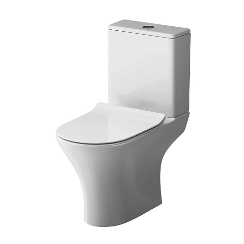 Унитаз напольный AM.PM Sense C748600SC безободковый с сиденьем микролифт Унитаз напольный AM.PM Sense C748600SC безободковый с сиденьем микролифт