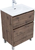 Тумба с раковиной Aquanet Алвита new 60 00345676 напольная дуб веллингтон табак