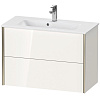 Картинка анонса товара «тумба под раковину duravit xviu xv41790b122 подвесная 81 см белая глянцевый»