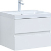 Тумба под раковину Aquanet Беркли 60 белый глянец (2 ящика) 00302349 Тумба под раковину Aquanet Беркли 60 белый глянец (2 ящика) 00302349