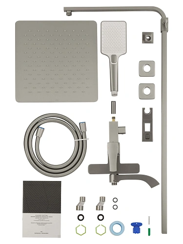 Душевая система Wonzon & Woghand FLEX брашированный никель (WW-88047072-BN) Душевая система Wonzon & Woghand FLEX брашированный никель (WW-88047072-BN)