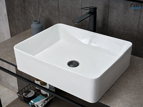 Раковина Gid N9104 51236 накладная белая 52x41x13.5 Раковина Gid N9104 51236 накладная белая 52x41x13.5