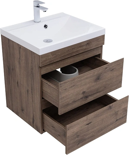 Тумба под раковину Aquanet Нота New 60 дуб веллингтон табак 00334191 подвесная Тумба под раковину Aquanet Нота New 60 дуб веллингтон табак 00334191 подвесная